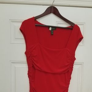 Red knee hight length Ralph Lauren dress size 14